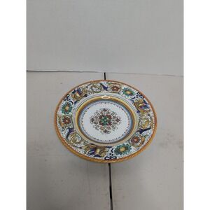 Grandi Maioliche Ficola Deruta Italia Luncheon / Salad Plate Italy 9" Vintage
